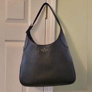 Kate Spade Aster Black Pebbled Leather Shoulder/Hobo Bag